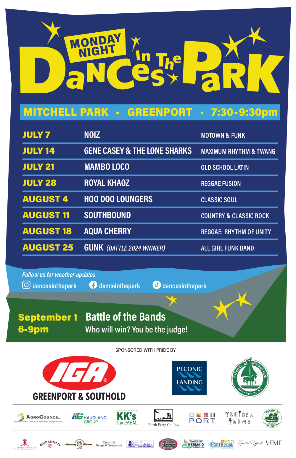 Monday Night Dances in the Park